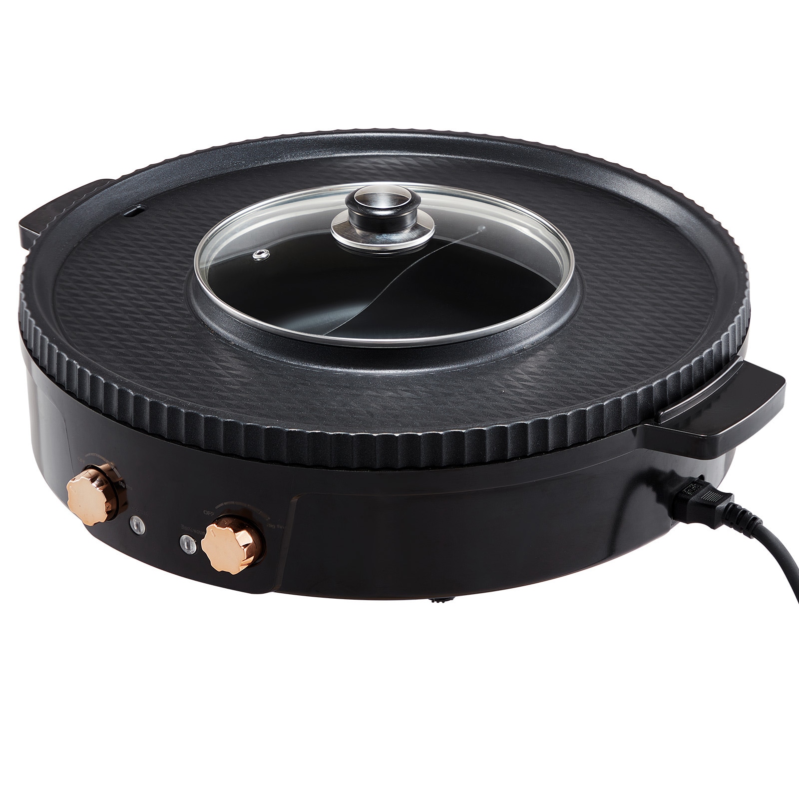 Electric Smokeless Grill And Hot Pot For Indoor Cooking_voghion.com